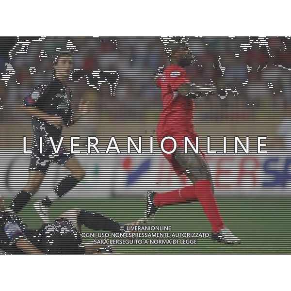 Liverpool - Cska Mosca supercoppa europea a montecarlo 26/08/2005 nella foto il gol di cisse ph luzzani/agenzia aldo liverani