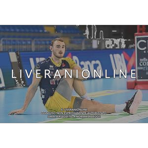 Roberto Bartomeoli/LM - Cucine Lube Civitanova vs Leo Shoes Modena - Volleyball Italian Serie A Men Superleague Championship 2020/2021 16 January 2021 - Palasport Eurosuole Forum, civitanova marche, Italy Photo showing: Moritz Karlitzek (Leo Shoes Modena) @LM/Roberto Bartomeoli AG ALDO LIVERANI SAS