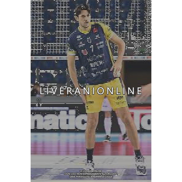 Roberto Bartomeoli/LM - Cucine Lube Civitanova vs Leo Shoes Modena - Volleyball Italian Serie A Men Superleague Championship 2020/2021 16 January 2021 - Palasport Eurosuole Forum, civitanova marche, Italy Photo showing: Dragan Stankovic (Leo Shoes Modena) @LM/Roberto Bartomeoli AG ALDO LIVERANI SAS