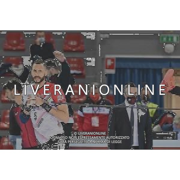 Roberto Bartomeoli/LM - Cucine Lube Civitanova vs Leo Shoes Modena - Volleyball Italian Serie A Men Superleague Championship 2020/2021 16 January 2021 - Palasport Eurosuole Forum, civitanova marche, Italy Photo showing: Osmany Juantorena (Cucine Lube Civitanova) @LM/Roberto Bartomeoli AG ALDO LIVERANI SAS