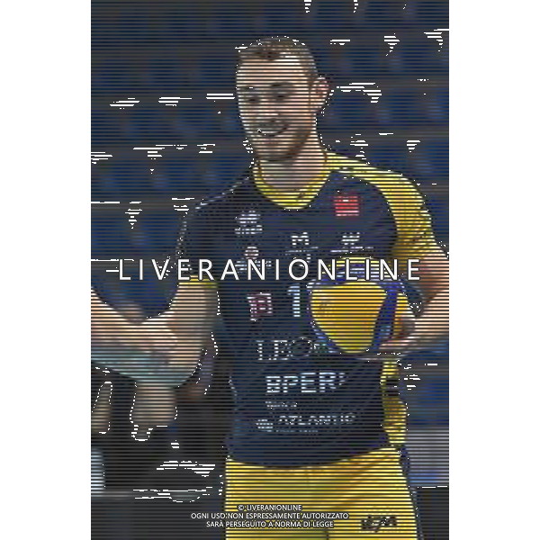 Roberto Bartomeoli/LM - Cucine Lube Civitanova vs Leo Shoes Modena - Volleyball Italian Serie A Men Superleague Championship 2020/2021 16 January 2021 - Palasport Eurosuole Forum, civitanova marche, Italy Photo showing: Moritz Karlitzek (Leo Shoes Modena) @LM/Roberto Bartomeoli AG ALDO LIVERANI SAS