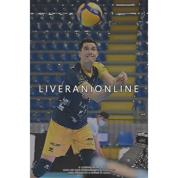 Roberto Bartomeoli/LM - Cucine Lube Civitanova vs Leo Shoes Modena - Volleyball Italian Serie A Men Superleague Championship 2020/2021 16 January 2021 - Palasport Eurosuole Forum, civitanova marche, Italy Photo showing: Micah Christenson (Leo Shoes Modena) @LM/Roberto Bartomeoli AG ALDO LIVERANI SAS