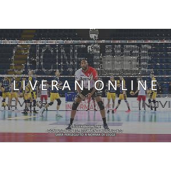 Roberto Bartomeoli/LM - Cucine Lube Civitanova vs Leo Shoes Modena - Volleyball Italian Serie A Men Superleague Championship 2020/2021 16 January 2021 - Palasport Eurosuole Forum, civitanova marche, Italy Photo showing: Robertlandy Simon (Cucine Lube Civitanova) @LM/Roberto Bartomeoli AG ALDO LIVERANI SAS