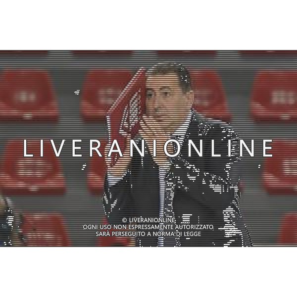 Roberto Bartomeoli/LM - Cucine Lube Civitanova vs Leo Shoes Modena - Volleyball Italian Serie A Men Superleague Championship 2020/2021 16 January 2021 - Palasport Eurosuole Forum, civitanova marche, Italy Photo showing: Ferdinando De Giorgi (Coach of Cucine Lube Civitanova) @LM/Roberto Bartomeoli AG ALDO LIVERANI SAS