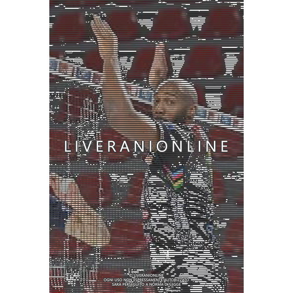 Roberto Bartomeoli/LM - Cucine Lube Civitanova vs Leo Shoes Modena - Volleyball Italian Serie A Men Superleague Championship 2020/2021 16 January 2021 - Palasport Eurosuole Forum, civitanova marche, Italy Photo showing: Robertlandy Simon (Cucine Lube Civitanova) @LM/Roberto Bartomeoli AG ALDO LIVERANI SAS