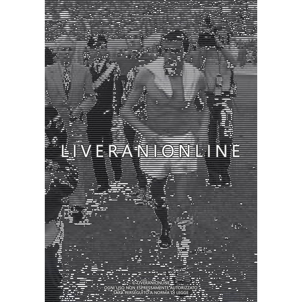 20-10-1973 ROMA QUALIFICAZIONI AI MONDIALI DI CALCIO ITALIA SVIZZERA 2-0 NELA FOTO GIGI RIVA AG ALDO LIVERANI SAS