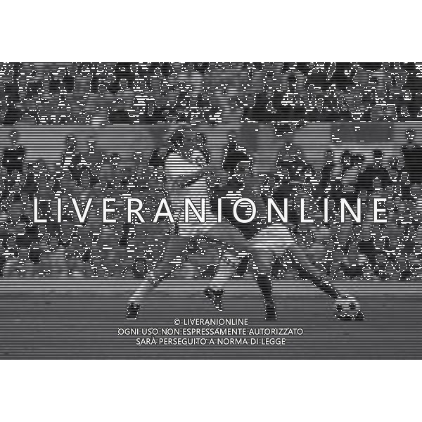 20-10-1973 ROMA QUALIFICAZIONI AI MONDIALI DI CALCIO ITALIA SVIZZERA 2-0 NELA FOTO AZIONE DI GIOCO AG ALDO LIVERANI SAS