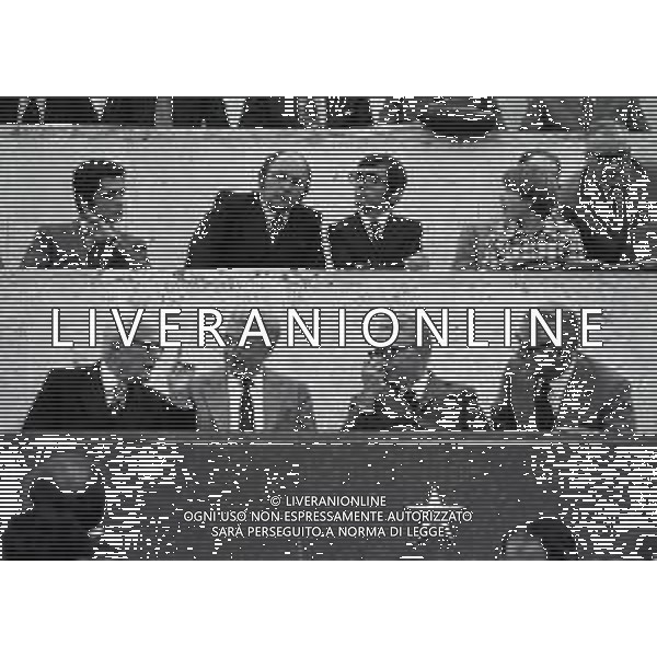 20-10-1973 ROMA QUALIFICAZIONI AI MONDIALI DI CALCIO ITALIA SVIZZERA 2-0 NELA FOTO SANDRO PERTINI-ARTEMIO FRANCHI-GIOVANNI LEONE AG ALDO LIVERANI SAS