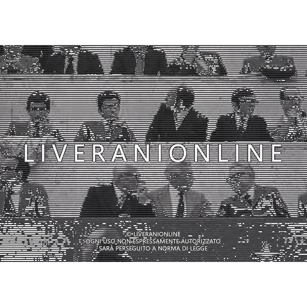 20-10-1973 ROMA QUALIFICAZIONI AI MONDIALI DI CALCIO ITALIA SVIZZERA 2-0 NELA FOTO SANDRO PERTINI-ARTEMIO FRANCHI-GIOVANNI LEONE AG ALDO LIVERANI SAS