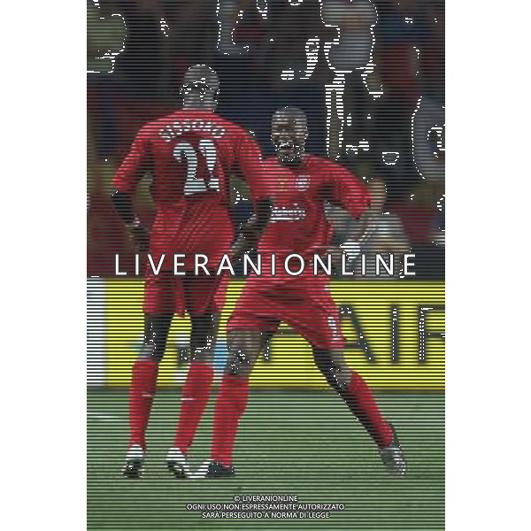 Liverpool - Cska Mosca supercoppa europea a montecarlo 26/08/2005 nella foto esultanza dopo il secondo gol di cisse ph luzzani/agenzia aldo liverani