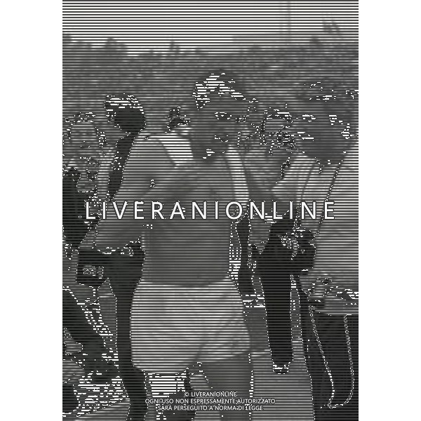 20-10-1973 ROMA QUALIFICAZIONI AI MONDIALI DI CALCIO ITALIA SVIZZERA 2-0 NELA FOTO GIGI RIVA AG ALDO LIVERANI SAS