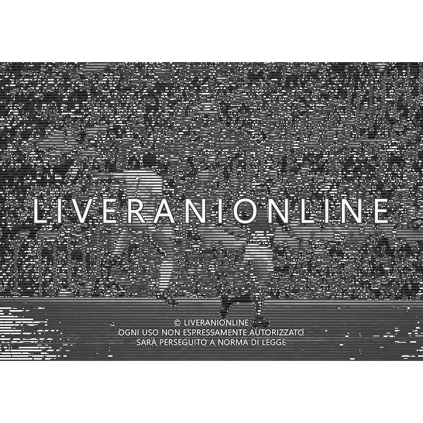 20-10-1973 ROMA QUALIFICAZIONI AI MONDIALI DI CALCIO ITALIA SVIZZERA 2-0 NELA FOTO GIGI RIVA AG ALDO LIVERANI SAS