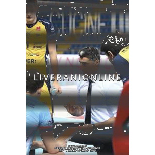 Roberto Bartomeoli/LM - Cucine Lube Civitanova vs Leo Shoes Modena - Volleyball Italian Serie A Men Superleague Championship 2020/2021 16 January 2021 - Palasport Eurosuole Forum, civitanova marche, Italy Photo showing: Andrea Giani (Coach Leo Shoes Modena) @LM/Roberto Bartomeoli AG ALDO LIVERANI SAS