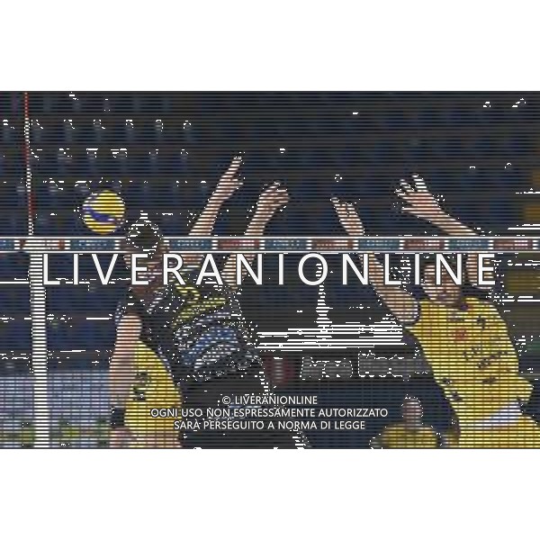 Roberto Bartomeoli/LM - Cucine Lube Civitanova vs Leo Shoes Modena - Volleyball Italian Serie A Men Superleague Championship 2020/2021 16 January 2021 - Palasport Eurosuole Forum, civitanova marche, Italy Photo showing: Spike of Osmany Juantorena (Cucine Lube Civitanova) @LM/Roberto Bartomeoli AG ALDO LIVERANI SAS