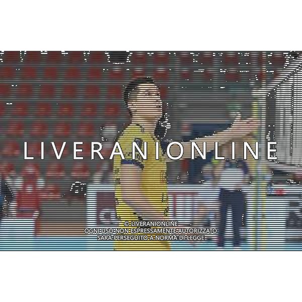 Roberto Bartomeoli/LM - Cucine Lube Civitanova vs Leo Shoes Modena - Volleyball Italian Serie A Men Superleague Championship 2020/2021 16 January 2021 - Palasport Eurosuole Forum, civitanova marche, Italy Photo showing: Micah Christenson (Leo Shoes Modena) @LM/Roberto Bartomeoli AG ALDO LIVERANI SAS