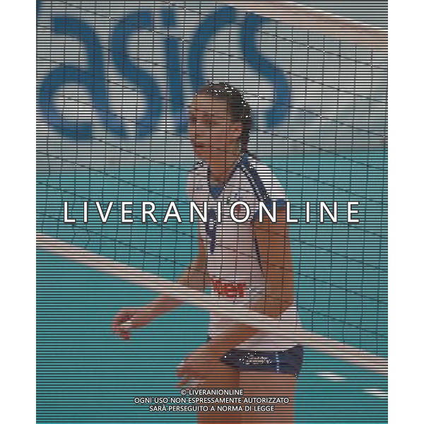 LIVORNO,26 AGOSTO 2005 VOLLEY FEMMINILE QUADRANGOLARE INTERNAZIONALE \'CITTA\' DI LIVORNO\' PARTITA ITALIA-CROAZIA NELLA FOTO: CENTONI NADIA FOTO BIZZI-A.LIVERANI