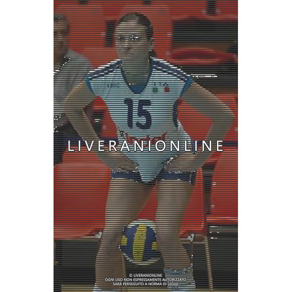 LIVORNO,26 AGOSTO 2005 VOLLEY FEMMINILE QUADRANGOLARE INTERNAZIONALE \'CITTA\' DI LIVORNO\' PARTITA ITALIA-CROAZIA NELLA FOTO: DEL CORE ANTONELLA FOTO BIZZI-A.LIVERANI