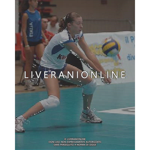 LIVORNO,26 AGOSTO 2005 VOLLEY FEMMINILE QUADRANGOLARE INTERNAZIONALE \'CITTA\' DI LIVORNO\' PARTITA ITALIA-CROAZIA NELLA FOTO: FIORIN VALENTINA FOTO BIZZI-A.LIVERANI