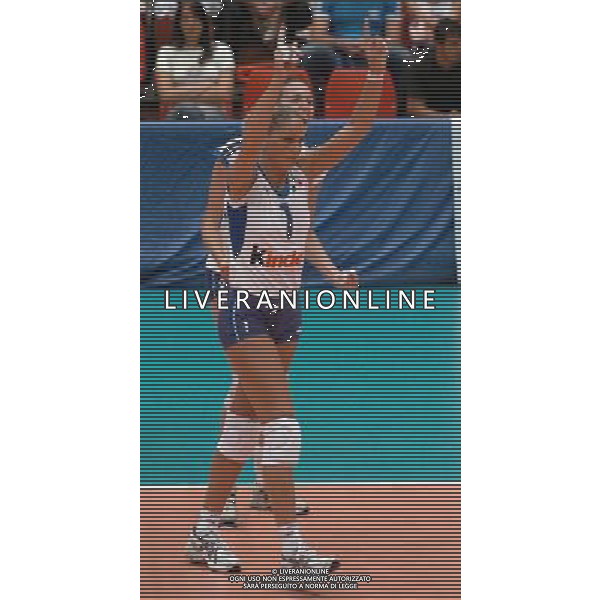 LIVORNO,26 AGOSTO 2005 VOLLEY FEMMINILE QUADRANGOLARE INTERNAZIONALE \'CITTA\' DI LIVORNO\' PARTITA ITALIA-CROAZIA NELLA FOTO: GIOLI SIMONA FOTO BIZZI-A.LIVERANI