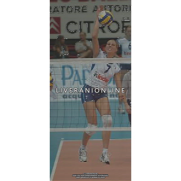LIVORNO,26 AGOSTO 2005 VOLLEY FEMMINILE QUADRANGOLARE INTERNAZIONALE \'CITTA\' DI LIVORNO\' PARTITA ITALIA-CROAZIA NELLA FOTO: GUIGGI MARTINA FOTO BIZZI-A.LIVERANI