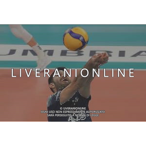 Loris Cerquiglini/LM - Sir Safety Conad Perugia vs Allianz Milano - Volleyball Italian Serie A Men Superleague Championship 2020/2021 17 January 2021 - PalaEvangelisti, perugia, Italy Photo showing: luan weber (n.08 opposite spicker power volley milano) bagher @LM/Loris Cerquiglini AG ALDO LIVERANI SAS
