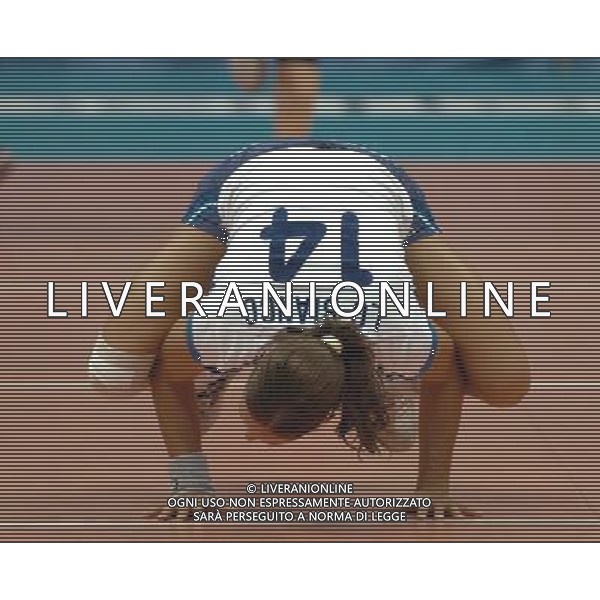 LIVORNO,26 AGOSTO 2005 VOLLEY FEMMINILE QUADRANGOLARE INTERNAZIONALE \'CITTA\' DI LIVORNO\' PARTITA ITALIA-CROAZIA NELLA FOTO: LO BIANCO ELEONORA FOTO BIZZI-A.LIVERANI