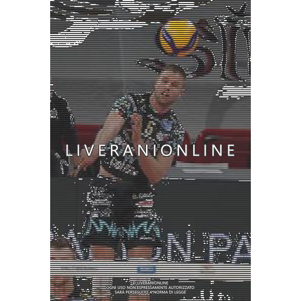 Loris Cerquiglini/LM - Sir Safety Conad Perugia vs Allianz Milano - Volleyball Italian Serie A Men Superleague Championship 2020/2021 17 January 2021 - PalaEvangelisti, perugia, Italy Photo showing: ter horst thijs (n.5 hitter spicker sir safety conad perugia) serve @LM/Loris Cerquiglini AG ALDO LIVERANI SAS
