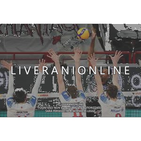 Loris Cerquiglini/LM - Sir Safety Conad Perugia vs Allianz Milano - Volleyball Italian Serie A Men Superleague Championship 2020/2021 17 January 2021 - PalaEvangelisti, perugia, Italy Photo showing: wilfredo leon venero (n.9 hitter spiker sir safety conad perugia) spike @LM/Loris Cerquiglini AG ALDO LIVERANI SAS