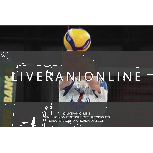 Loris Cerquiglini/LM - Sir Safety Conad Perugia vs Allianz Milano - Volleyball Italian Serie A Men Superleague Championship 2020/2021 17 January 2021 - PalaEvangelisti, perugia, Italy Photo showing: trevor clevenot (n.17 hitter spicker power volley milano) bagher @LM/Loris Cerquiglini AG ALDO LIVERANI SAS