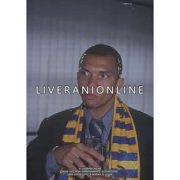 1999 - PRESENTAZIONE DEL NUOVO CALCIATORE DEL PARMA MARCIO AMOROSO AG ALDO LIVERANI SAS