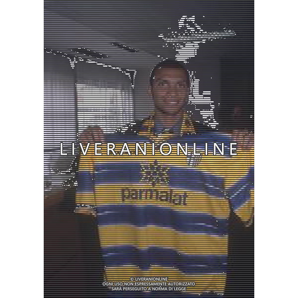 1999 - PRESENTAZIONE DEL NUOVO CALCIATORE DEL PARMA MARCIO AMOROSO AG ALDO LIVERANI SAS