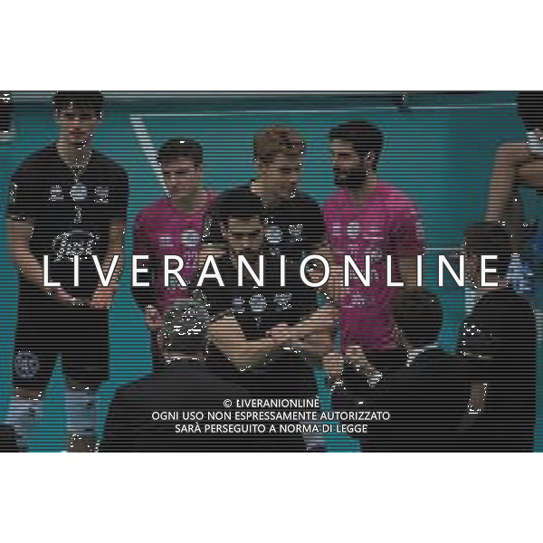 Roberto Tommasini/LM - NBV Verona vs Consar Ravenna - Volleyball Italian Serie A Men Superleague Championship 2020/2021 17 January 2021 - AGSM Forum, Verona, Italy Photo showing: Jonas Aguenier - NBV Verona @LM/Roberto Tommasini AG ALDO LIVERANI SAS