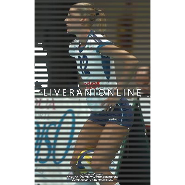 LIVORNO,26 AGOSTO 2005 VOLLEY FEMMINILE QUADRANGOLARE INTERNAZIONALE \'CITTA\' DI LIVORNO\' PARTITA ITALIA-CROAZIA NELLA FOTO: PICCININI FRANCESCA FOTO BIZZI-A.LIVERANI