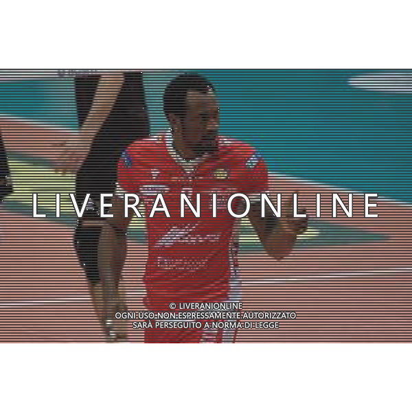 Roberto Tommasini/LM - NBV Verona vs Consar Ravenna - Volleyball Italian Serie A Men Superleague Championship 2020/2021 17 January 2021 - AGSM Forum, Verona, Italy Photo showing: Martins Arasomean - Consar Ravenna @LM/Roberto Tommasini AG ALDO LIVERANI SAS