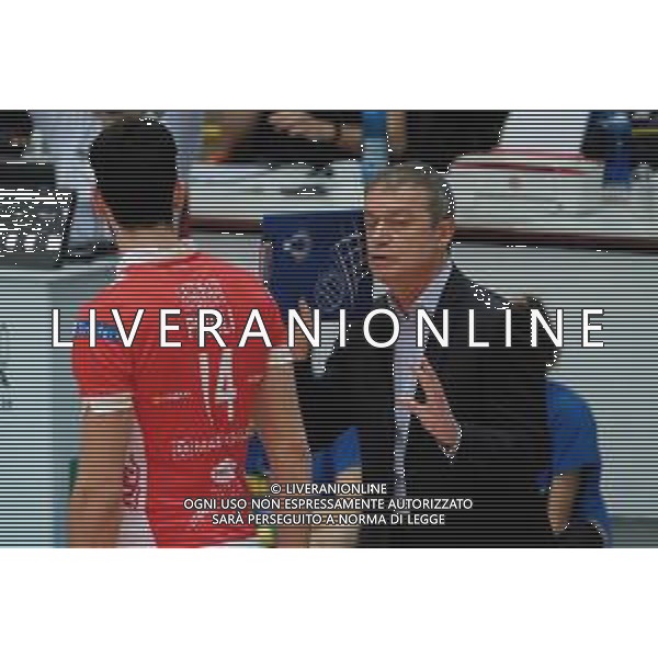 Roberto Tommasini/LM - NBV Verona vs Consar Ravenna - Volleyball Italian Serie A Men Superleague Championship 2020/2021 17 January 2021 - AGSM Forum, Verona, Italy Photo showing: Marco Bonitta - Head Coach - Consar Ravenna @LM/Roberto Tommasini AG ALDO LIVERANI SAS