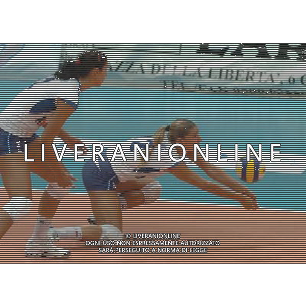 LIVORNO,26 AGOSTO 2005 VOLLEY FEMMINILE QUADRANGOLARE INTERNAZIONALE \'CITTA\' DI LIVORNO\' PARTITA ITALIA-CROAZIA NELLA FOTO: PICCININI FRANCESCA FOTO BIZZI-A.LIVERANI