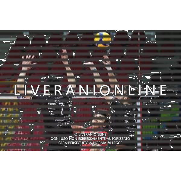 Roberto Tommasini/LM - NBV Verona vs Consar Ravenna - Volleyball Italian Serie A Men Superleague Championship 2020/2021 17 January 2021 - AGSM Forum, Verona, Italy Photo showing: Eric Loeppky - Consar Ravenna @LM/Roberto Tommasini AG ALDO LIVERANI SAS