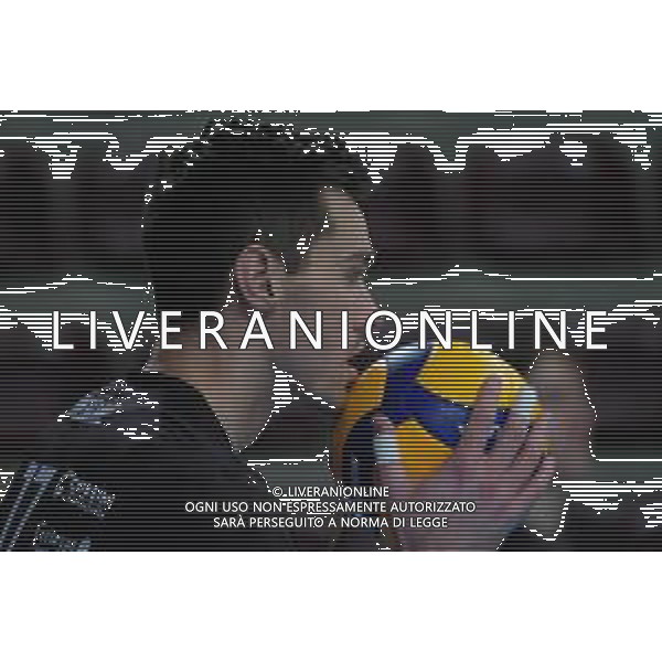 Roberto Tommasini/LM - NBV Verona vs Consar Ravenna - Volleyball Italian Serie A Men Superleague Championship 2020/2021 17 January 2021 - AGSM Forum, Verona, Italy Photo showing: Thomas Jaeschke - NBV Verona @LM/Roberto Tommasini AG ALDO LIVERANI SAS