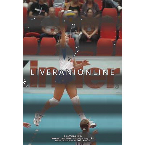 LIVORNO,26 AGOSTO 2005 VOLLEY FEMMINILE QUADRANGOLARE INTERNAZIONALE \'CITTA\' DI LIVORNO\' PARTITA ITALIA-CROAZIA NELLA FOTO: PICCININI FRANCESCA FOTO BIZZI-A.LIVERANI