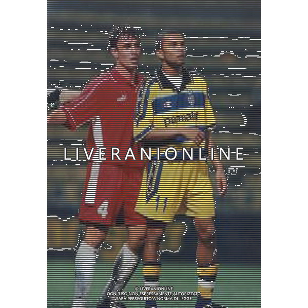 MARCIO AMOROSO CALCIATORE CON LA MAGLIA DEL PARMA 1999 - 2000 - RETROSPETTIVA AG ALDO LIVERANI SAS