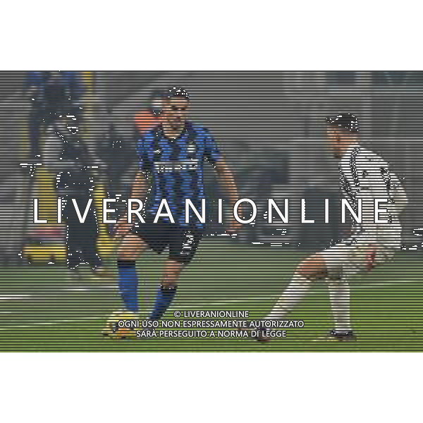 Achraf Hakimi (Inter) e Aaron Ramsey (Juventus) Inter vs Juventus Campionato Serie A TIM - 18a giornata Milano 17-01-2021 Stadio Giuseppe Meazza - San Siro foto Roberto Garavaglia/ag. Aldo Liverani sas /AGENZIA ALDO LIVERANI SAS