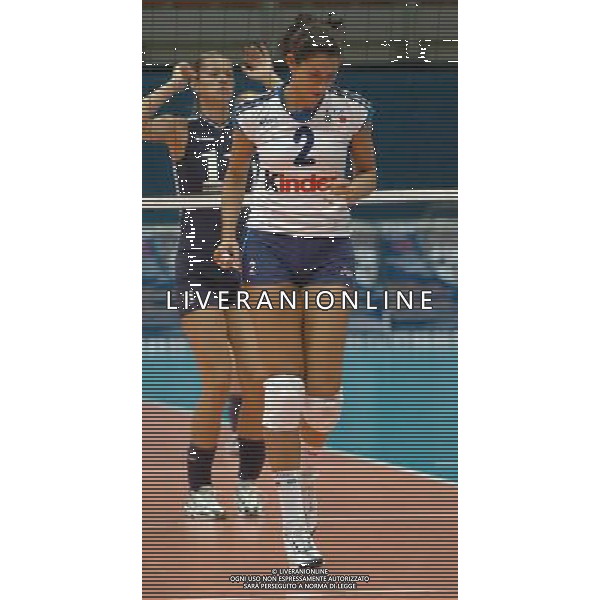 LIVORNO,26 AGOSTO 2005 VOLLEY FEMMINILE QUADRANGOLARE INTERNAZIONALE \'CITTA\' DI LIVORNO\' PARTITA ITALIA-CROAZIA NELLA FOTO: RINIERI SIMONA FOTO BIZZI-A.LIVERANI