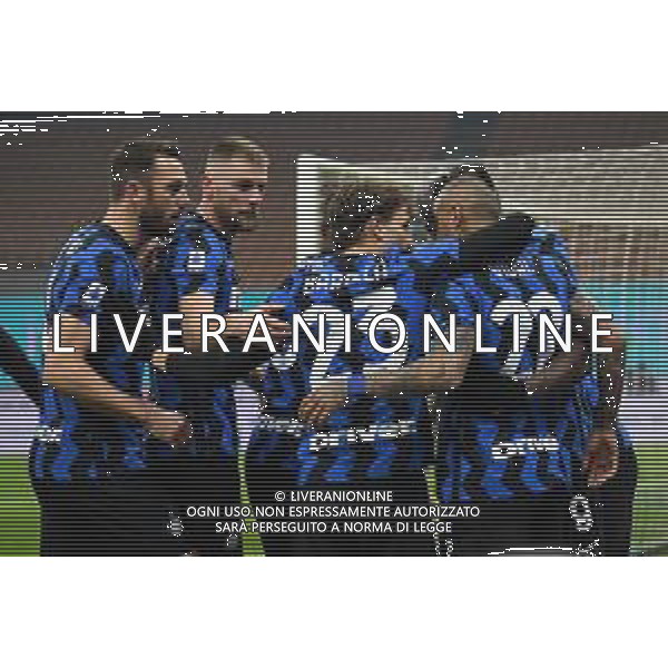 esultanza Inter dopo il gol dell’1 a 0 Inter vs Juventus Campionato Serie A TIM - 18a giornata Milano 17-01-2021 Stadio Giuseppe Meazza - San Siro foto Roberto Garavaglia/ag. Aldo Liverani sas