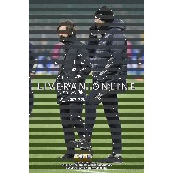 Andrea Pirlo SX allenatore Juventus e Igor Tudor DX vice allenatore Juventus Inter vs Juventus Campionato Serie A TIM - 18a giornata Milano 17-01-2021 Stadio Giuseppe Meazza - San Siro foto Roberto Garavaglia/ag. Aldo Liverani sas