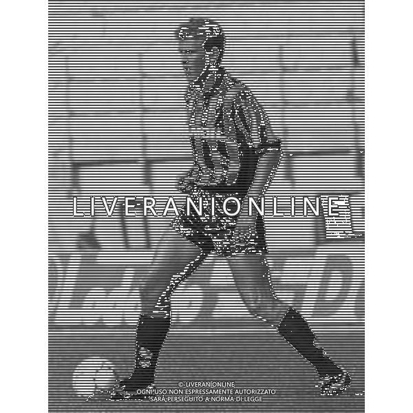 RETROSPETTIVA FRANCK SAUZEE CALCIATORE FRANCESE CON LA MAGLIA DELL\'ATALANTA NEL 1993-1994. ©Archivio DFP/AGENZIA ALDO LIVERANI SAS