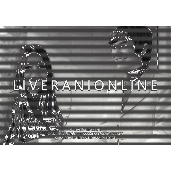 RETROSPETTIVA NADA MALANIMA CANTANTE NELLA FOTO NADA MALANIMA CON RON PSEUDONIMO DI ROSALINO CELLAMARE A ROMA NELL\'ANNO 1969 AG ALDO LIVERANI SAS
