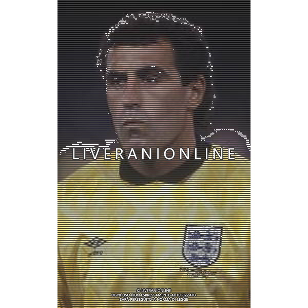 RETROSPETTIVA PETER SHILTON CALCIATORE - PORTIERE NAZIONALE INGLESE NELLA FOTO NEL 1990 AI MONDIALI DI ITALIA 90 ARCHIVIO AG. ALDO LIVERANI SAS