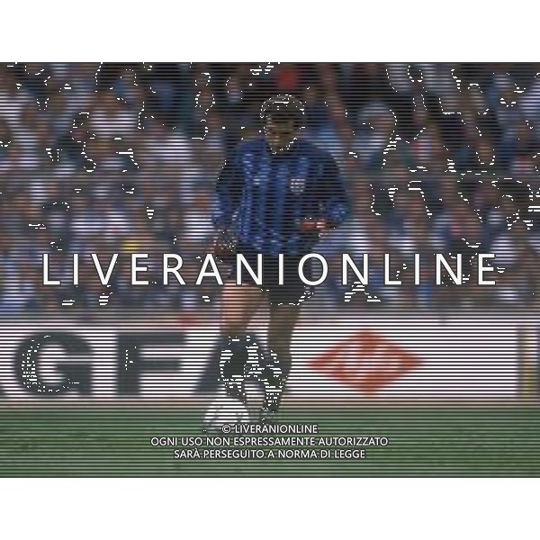 RETROSPETTIVA PETER SHILTON CALCIATORE - PORTIERE NAZIONALE INGLESE NELLA FOTO NEL 1990 ARCHIVIO AG. ALDO LIVERANI SAS