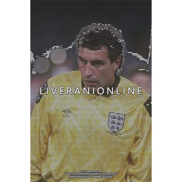 RETROSPETTIVA PETER SHILTON CALCIATORE - PORTIERE NAZIONALE INGLESE NELLA FOTO NEL 1990 AI MONDIALI DI ITALIA 90 ARCHIVIO AG. ALDO LIVERANI SAS