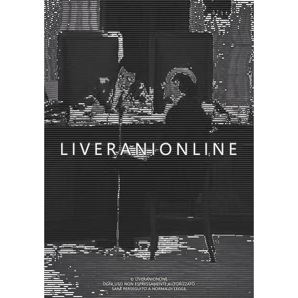 RETROSPETTIVA ROBERTO CALVI BANCHIERE NELLA FOTO ROBERTO CALVI AL PROCESSO PER FRODE O TRUFFA PRESUNTA A MILANO NELL\'ANNO 1981 AG ALDO LIVERANI SAS